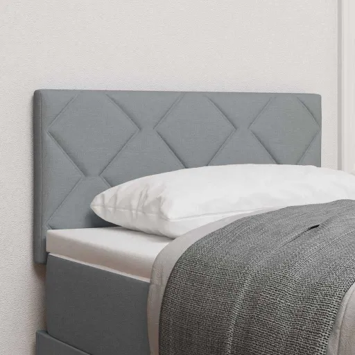 Cabecero Con Cabecera Gris Claro 80 cm Cuero Sintético