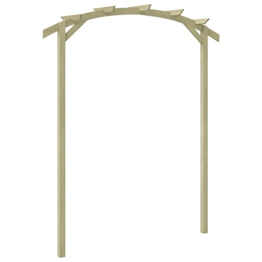 Pérgola de Jardín Madera de Pino Impregnada 180x210x40 cm