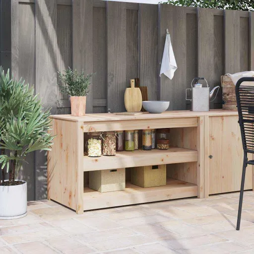 Mueble de Cocina Con Estante Roble Marrón 106 x 55 x 64 cm