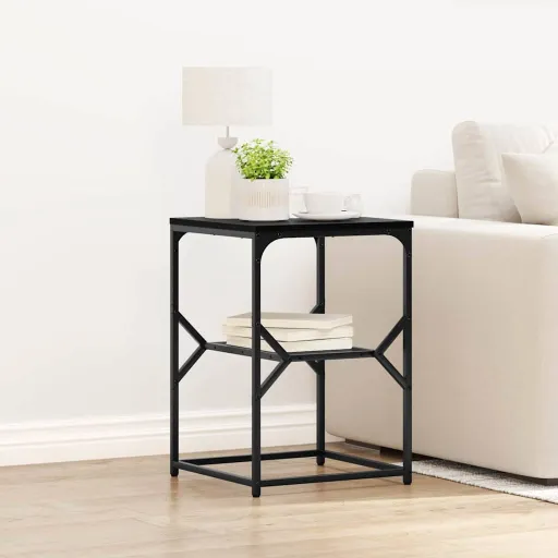 Mesa Lateral Roble Negro 41 x 40 x 60 cm