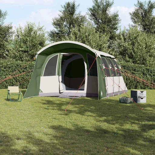 Tienda Familiar Con Techo Verde y 576 x 325 x 213 cm