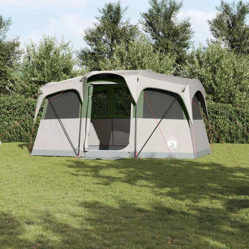Tienda Familiar y Verde 435 x 255 x 216 cm Poliéster y Acero