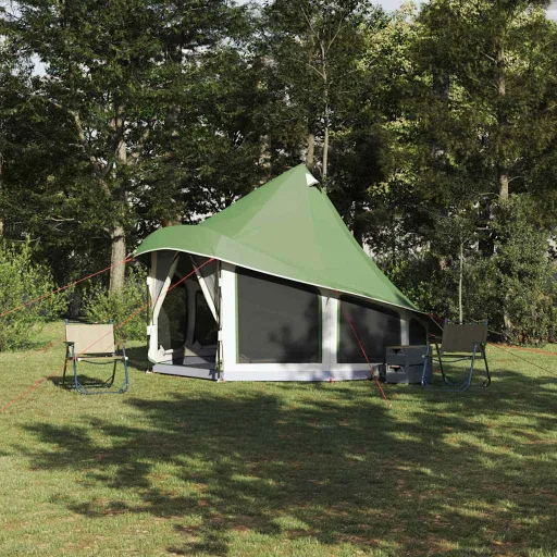 Tienda Tipi Familiar Tipi Con Techo Verde 404 x 370 x 270 cm
