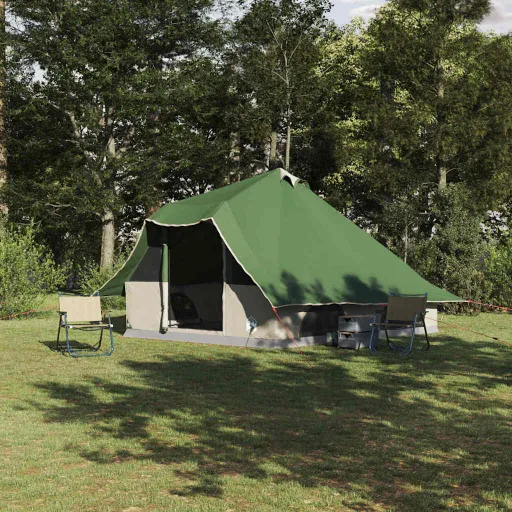 Carpa Tipi Con Techo Verde 358 x 296 x 258 cm Tafetán