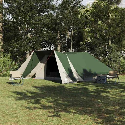 Tienda Familiar Con Techo Verde y Beige 660 x 456 x 200 cm
