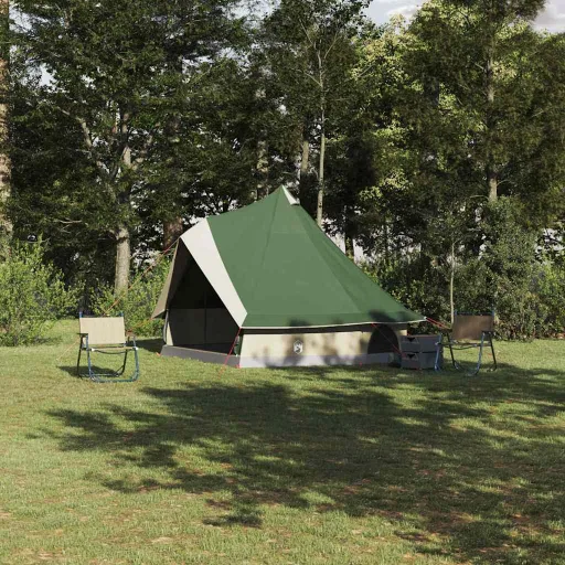Tienda Tipi Familiar Tipi Verde y Beige 400 x 346 x 250 cm