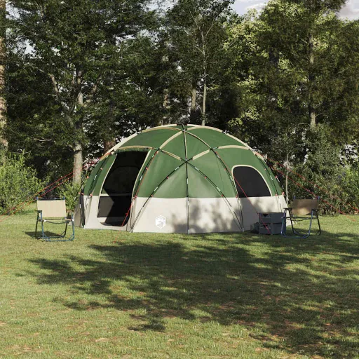 Tienda de Camping Con Techo Verde 475 x 475 x 235 cm Poliéster