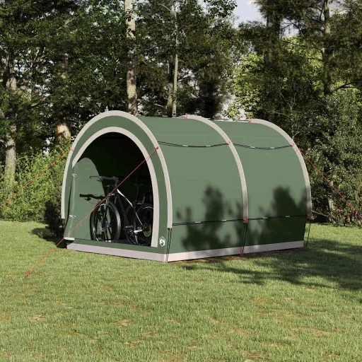 Tienda Para Guardar Bicicletas Verde 256 x 222 x 182 cm