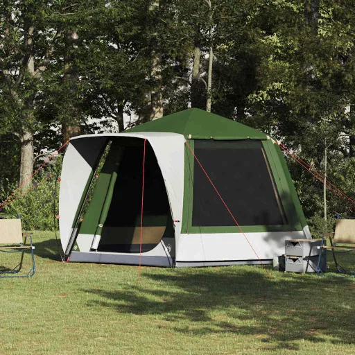 Tienda de Camping Cabaña Verde 420 x 420 x 227 cm Poliéster