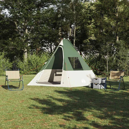 Carpa Tipi Con Techo Verde 383 x 338 x 217 cm Tafetán