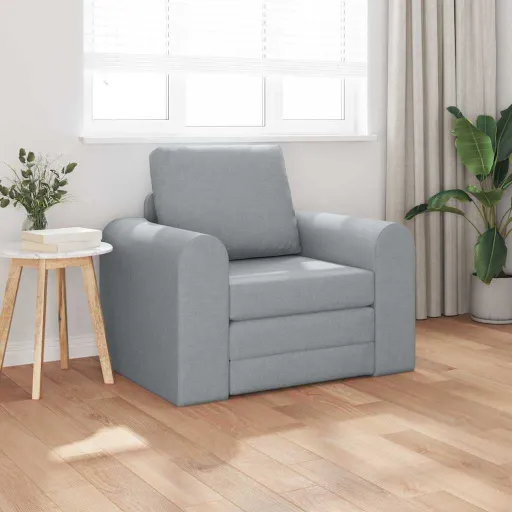 Sofá Cama Gris Claro 98 x 71 x 83 cm Tela