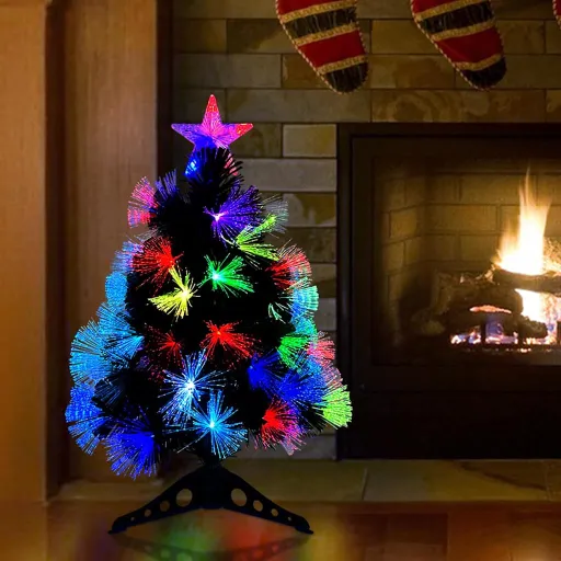 Árbol de Navidad Artificial Con 50 LED Verde 64 cm PVC