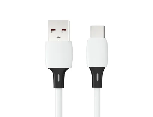 Cable Usb-c a Usb-a q-Connect Pvc Longitud 1m Blanco