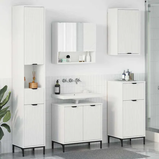 Juego de Muebles de Baño Con Cajón Madera Compuesta, Metal