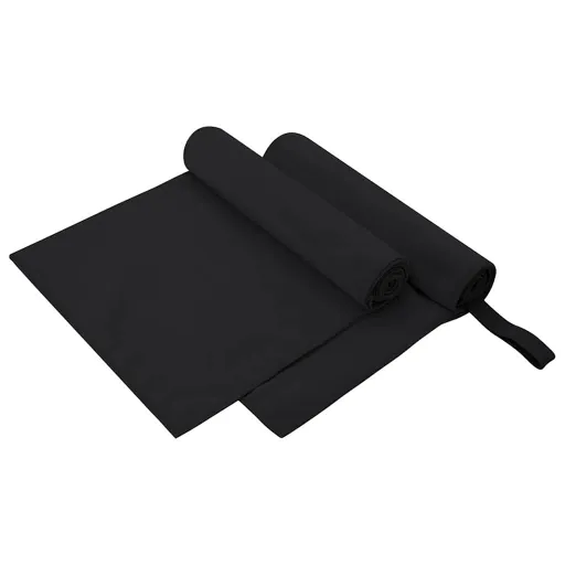 Toallas Deportivas   Negro 100 x 50 cm (2 pcs)