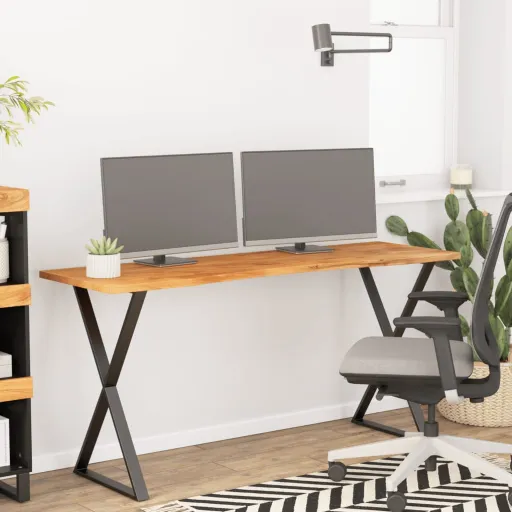 Tablero de Escritorio Rectangular Madera Acacia 160x50x2,5 cm