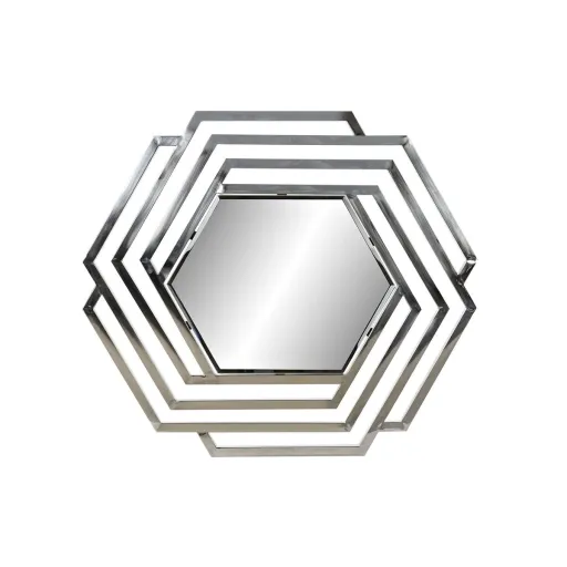 Espejo de Pared DKD Home Decor Cristal Plateado Acero Inoxidable Shabby Chic (71 x 2 x 81 cm)