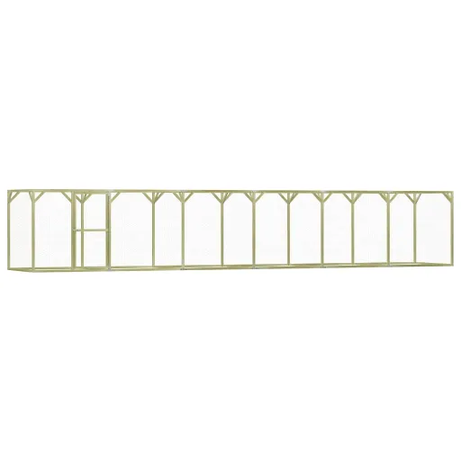 Gallinero de Madera de Pino Impregnada 1,5x9x1,5 m