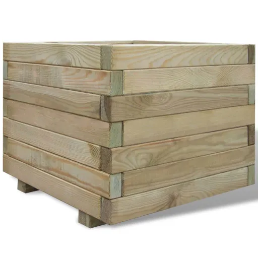 Arriate Cuadrado Madera 50x50x40 cm