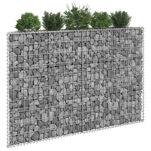 Arriate de Gaviones de Trapecio Acero Galvanizado 150x20x100 cm
