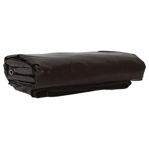 Lona 650g / m² Marrón 3 x 4 m Lona Con Recubrimiento de PVC