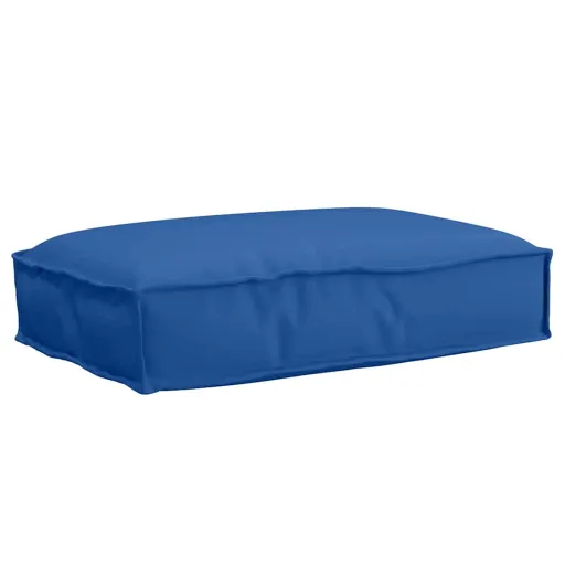 Cojín de Palé Para Asiento Azul Real 60 x 40 x 8 cm Tela Oxford