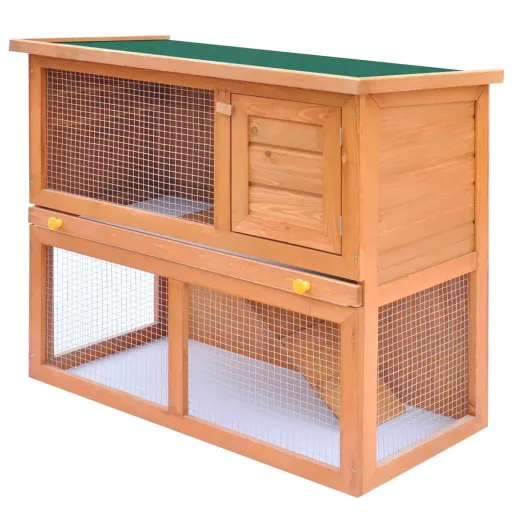Casa de Animales Pequeños Jaula Conejera 1 Puerta Madera
