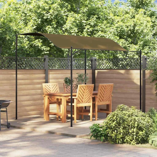 Toldo Parasol Gris Taupe 3x2,4 cm 180 g/m²