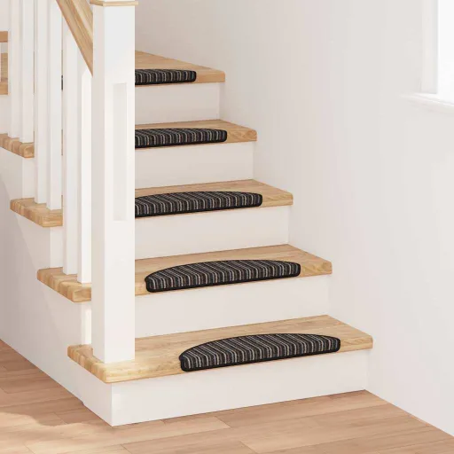 Alfombras Autoadhesivas Para Escaleras   Antracita (15 pcs)