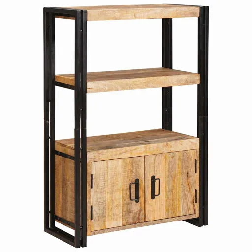 Estante de Libros Con Puertas