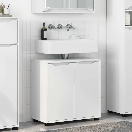 Armario Para Lavabo de Baño Con Estante Manual 60 x 30 x 60 cm