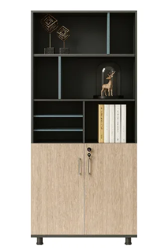 Armario Oficina Mixto Munique 1800x1600x400mm Roble Riva