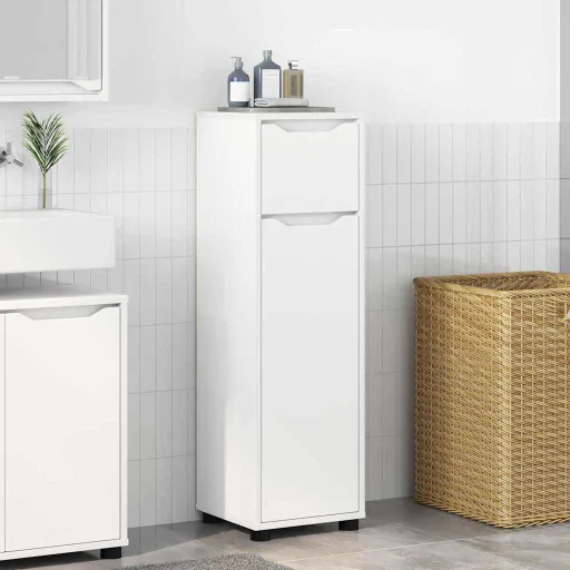 Gabinete de Baño Manual 30,5 x 30 x 101 cm Madera Contrachapada
