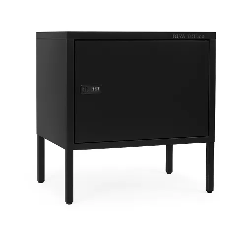 Mesita de Noche Larissa Home 500x450x350mm Negro Riva