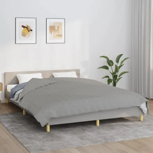 Manta Con Peso Tela Gris 220x235 cm 11 kg