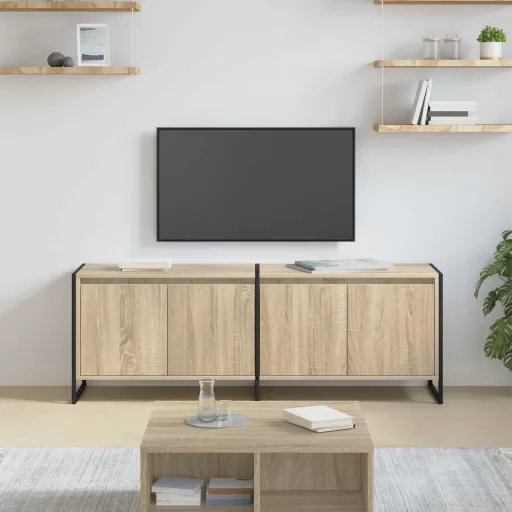 Gabinete de TV Sonoma 140 x 36 x 49.5 cm Madera Contrachapada