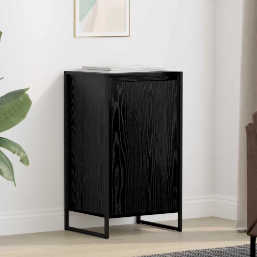 Vitrina Roble Negro 43 x 36 x 75,5 cm Madera Contrachapada