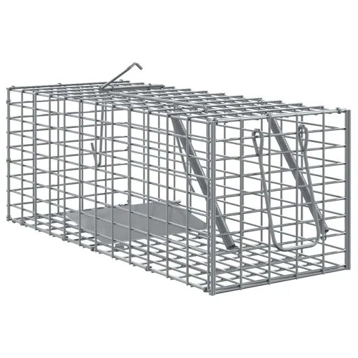 Trampa Para Animales Antracita 31 x 13 x 12cm Acero