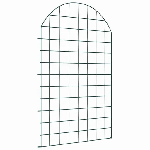 Juego de Cercas Para Estanque   Verde 50 x 80 cm Acero (8 pcs)