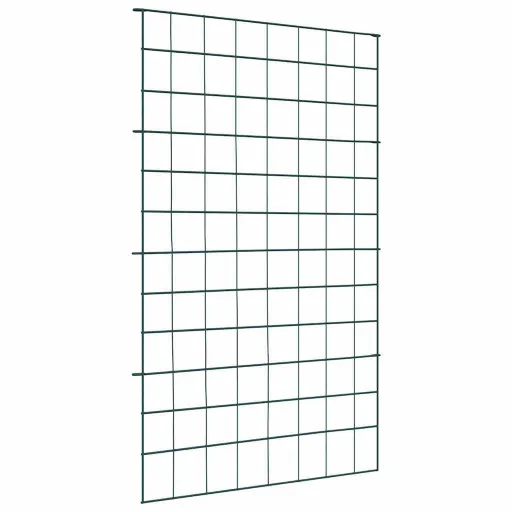 Juego de Cercas Para Estanque   Verde 50 x 80 cm Acero (8 pcs)