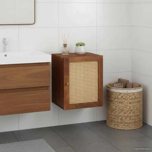Mueble de Cuarto de Baño Con Estante Marrón 38 x 33,5 x 48 cm