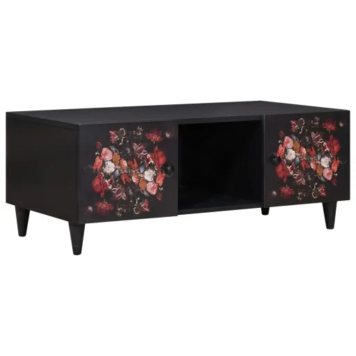 Mesa de Café Multicolor 100 x 54 x 40 cm Madera de Mango Maciza