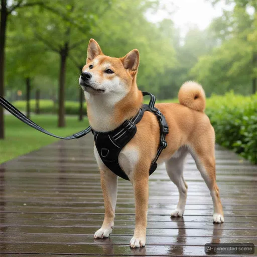 Arnés Para Perros Con Correa y Collar Ajustable Negro XL
