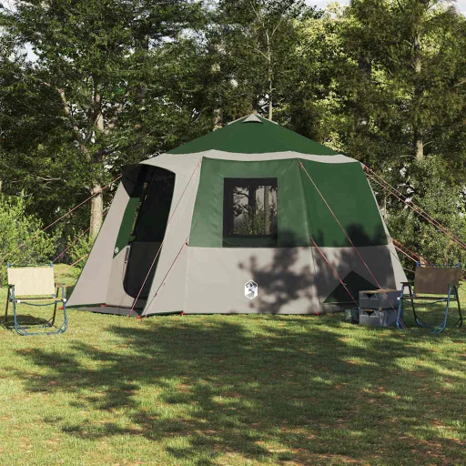 Tienda Cabaña Con Techo Verde y 405 x 405 x 273 cm
