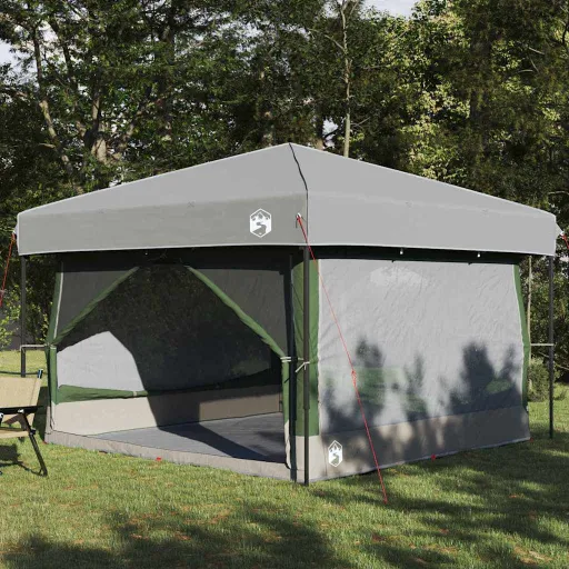 Tienda Interior Con Techo Verde y Gris 300 x 300 x 250 cm