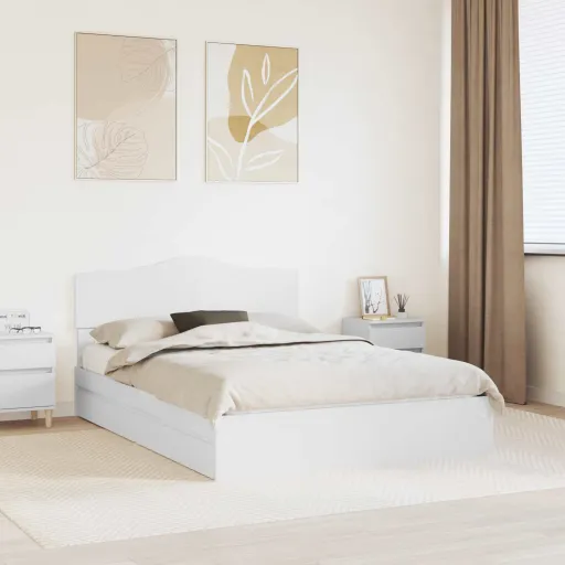 Cama Con Almacenamiento 140 x 200 cm Madera de Ingeniería