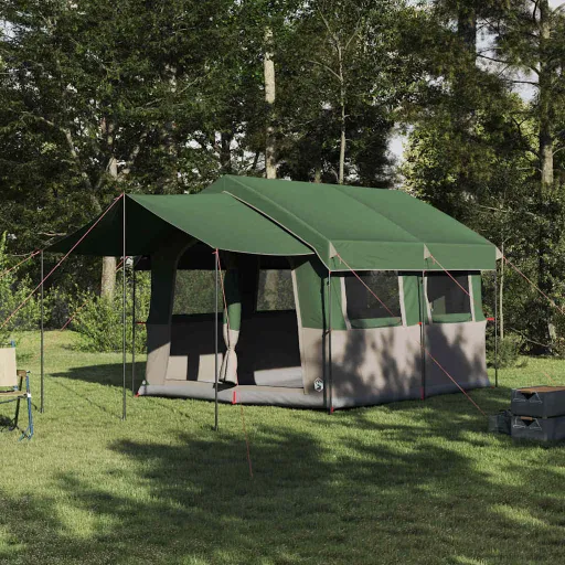 Tienda Familiar Con Techo Verde y 324 x 255 x 230 cm