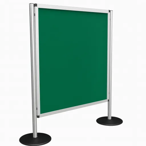 Biombo Modular 90x120cm Tela Verde - Bi Office