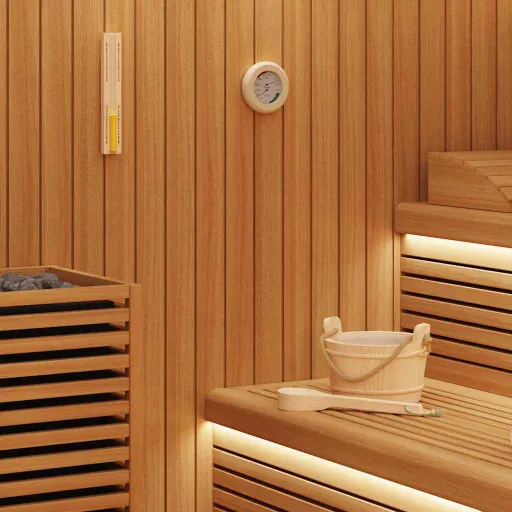 Juego de Accesorios de Sauna   Marrón (4 pcs)