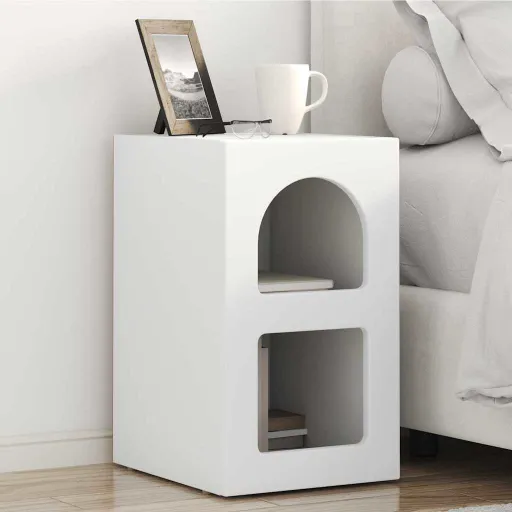 Mesita de Noche   29,5 x 33,5 x 50 cm Madera de Ingeniería (2 pcs)